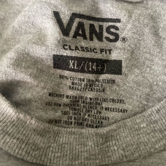 Vans Pool Party Flamingo Short Sleeve Gray Tee Shirt Youth XL (14+) - Picture 4 of 4